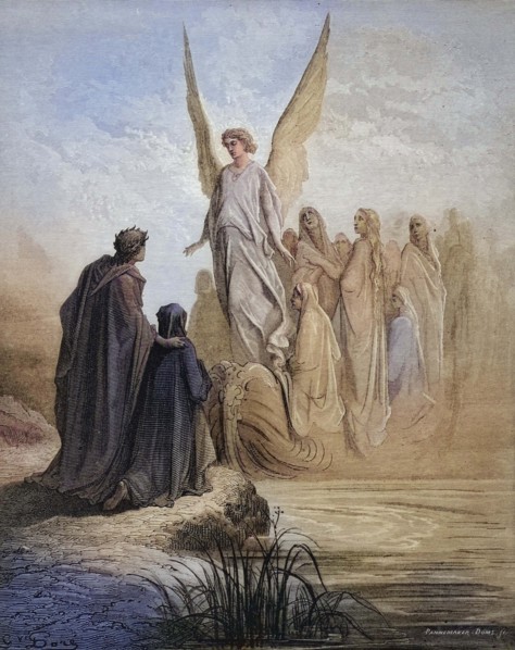 Illustration fur Purgatorio von Dante Alighieri Canto.