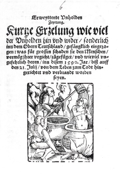 Extended newspaper of fiends from 1590, short story about how many fiends have been imprisoned in