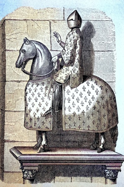 The equestrian statue of Philip IV of France.