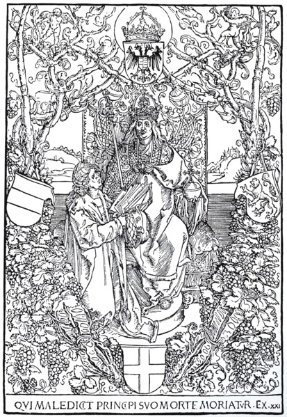 Illustration to the Quatuor libri amorum by Celtes.