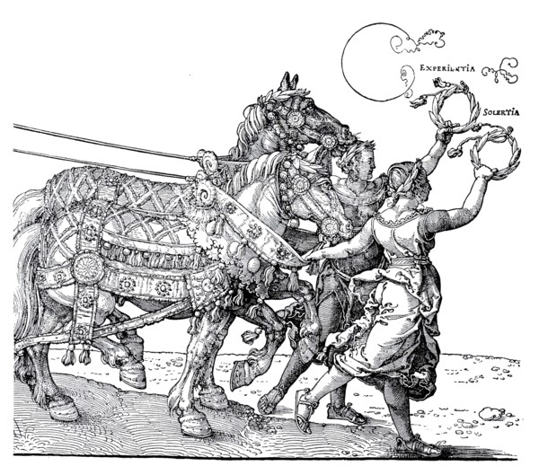 The large triumphal car of emperor Maximilian.