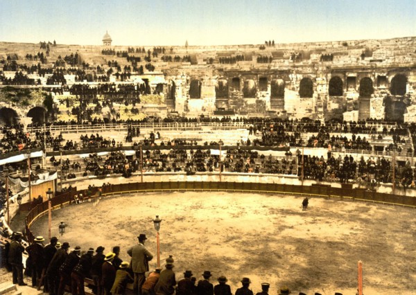 Arenes de Nimes is a Roman amphitheatre