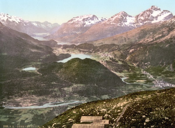 View over the upper Engadin