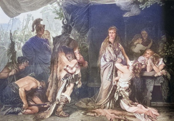 'Tusnelda is raised by her father Segest