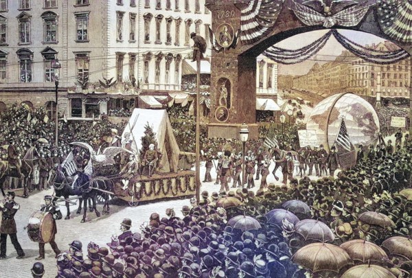 Parade in New York on May 1, 1889