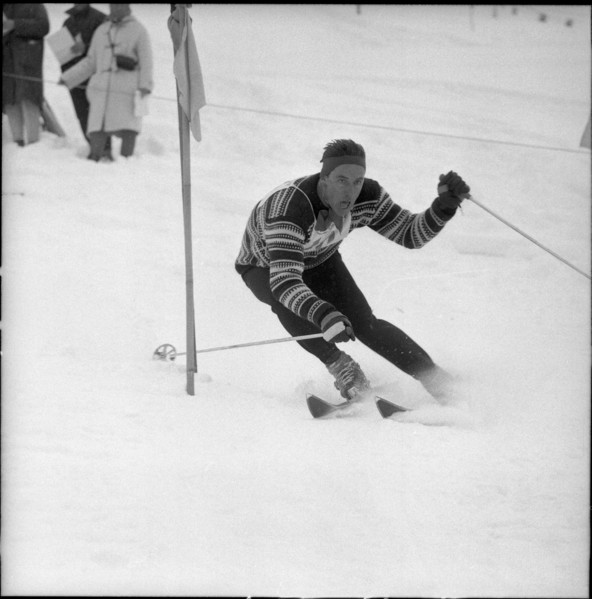 Lauberhorn 1960: Ernst Hinterseer.
