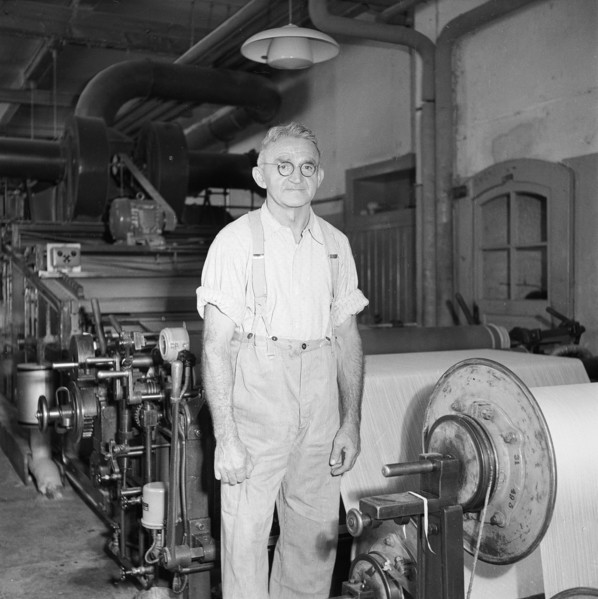Rudolf Oberholzer, textile worker.