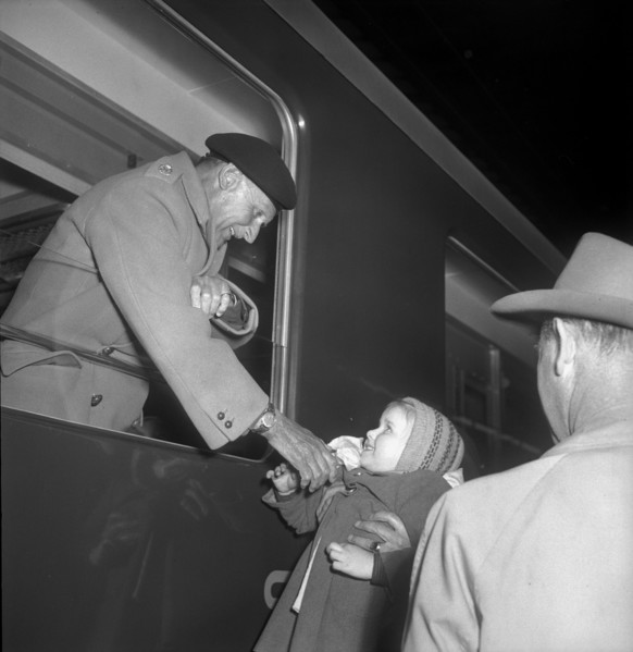 Field Marshal Montgomery in Zurich, 1949.