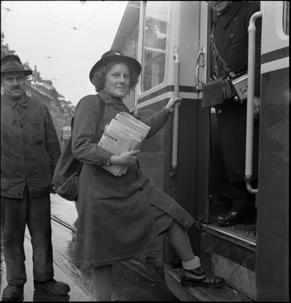 Women during World War 2; postwoman; 1940.