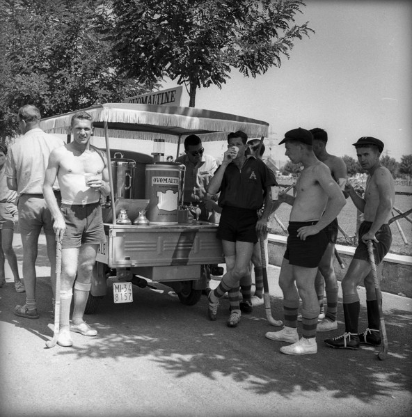 Rome 1960: Ovomaltine stand.