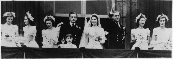 Wedding of Elizabeth II. and Lt. Philip Mountbatten .