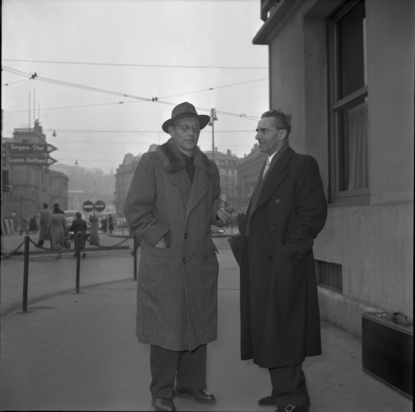 Karl Orff visiting Switzerland, 1951 .