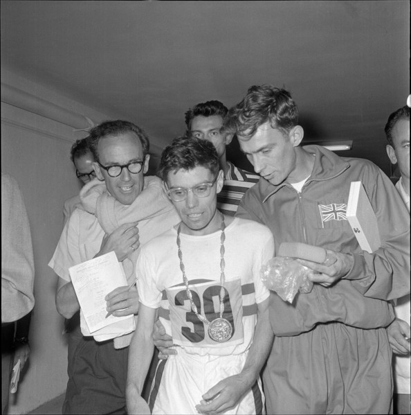 Rome 1960: 50km walk; champion Donald Thompson nr. 39.