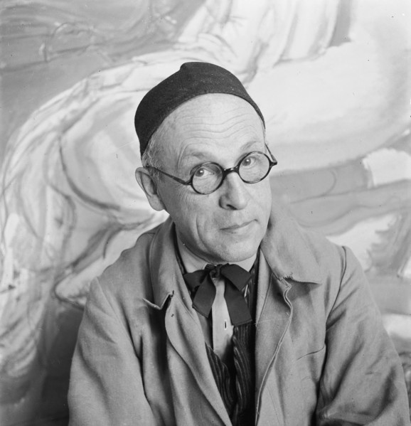 Maurice Barraud, painter around 1945