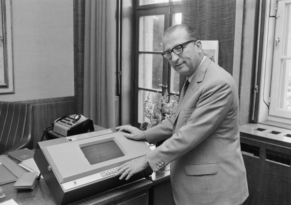 Dr. Niklaus, director of the Winterthur-Versicherungen, 1970.