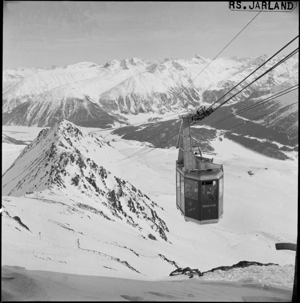 Cableway Corviglia - Piz Nair 1962.