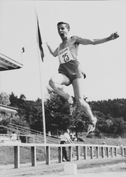 Pentathlon swiss championship 1960 Lucerne: Rene Zryd wins.