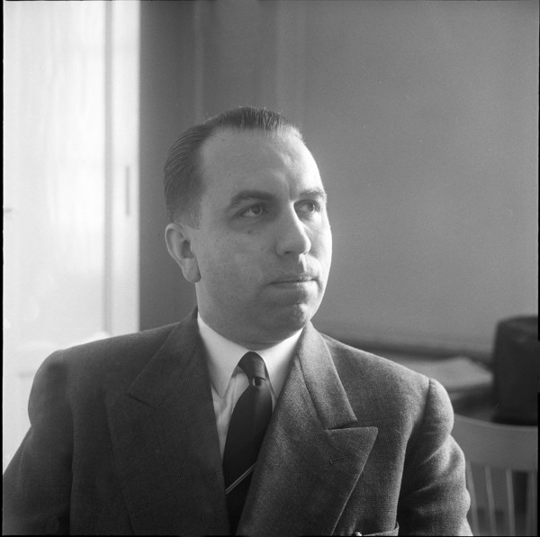 Oskar Etter, president of School Authority Zurich, 1955.