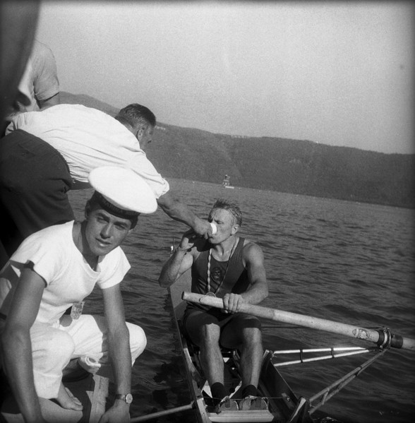 Rome 1960: Oleg Golowanow with Ovomaltine.