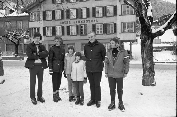 Northern Ireland prime minister James Chichester-Clark, vacation in Gstaad 1971.
