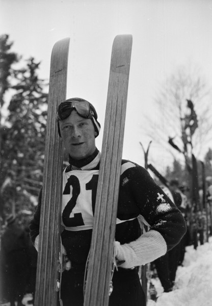 Hans Däscher, ski jumper  1950.