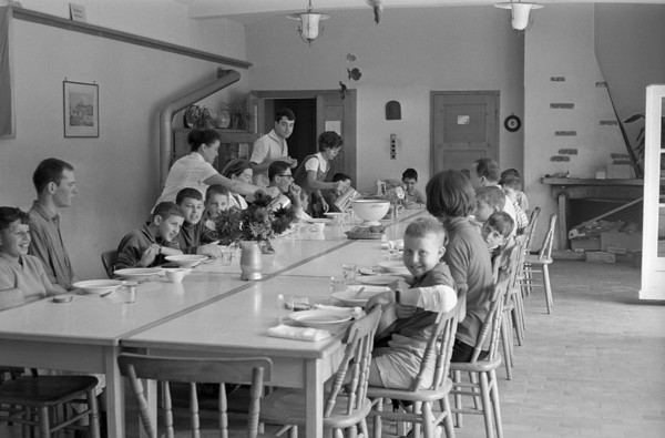 Swiss Red Cross holiday camp for haemophiliac boys in Arcegno 1964.