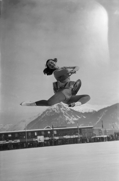 European Figure Skating Championship 1947 in Davos: Barbara Ann Scott