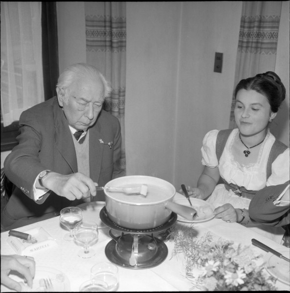 Theodor Heuss in Bern, 1957