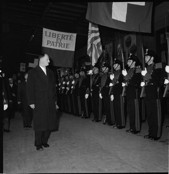 Lausanne honouring newly elected Federal President Paul Chaudet. 1958