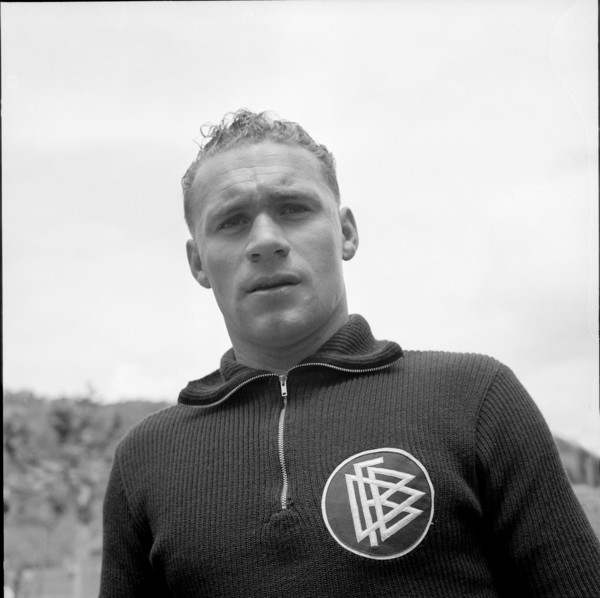German footballer Herbert Erhardt ca. 1955