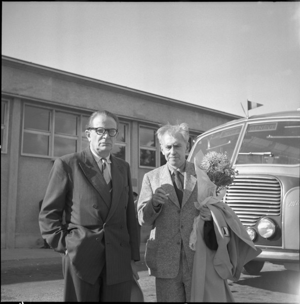 Author Ilya Ehrenburg in Geneva 1955