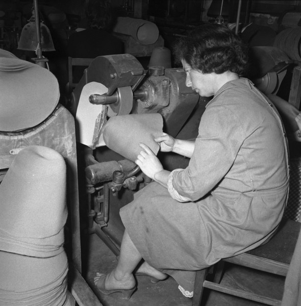 Hat factory, milliner supplier, La Moderna, Giubiasco, around 1955