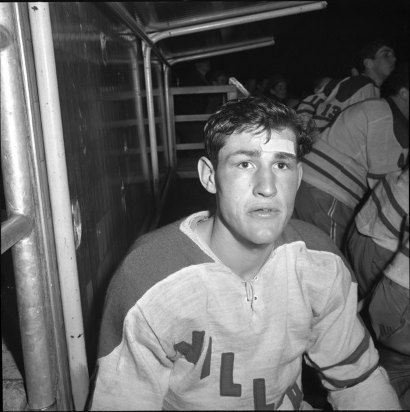 Ice-hockey player Roger Chappot, Villars 1963