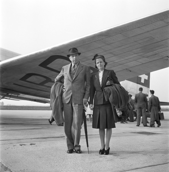 Archibald Joseph Cronin, writer and his wife 1946