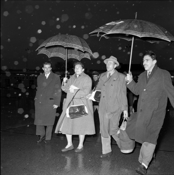 Dana and Emil Zatopek in Geneva 1955.