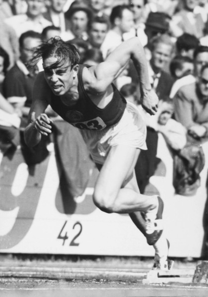 Athletics EC 1954 Berne, finals 400m: Ignatyev wins.