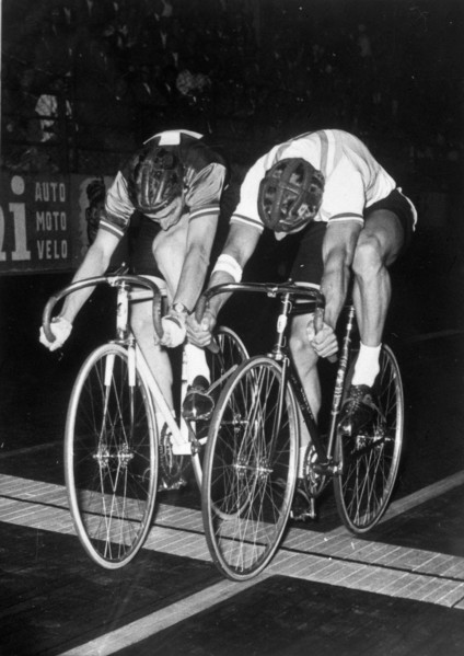 Track Race World Championship, Milan, 1955: Albert Meier, Harrison.