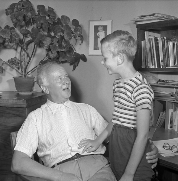 Armin Schweizer with his son, Zurich ca. 1960.