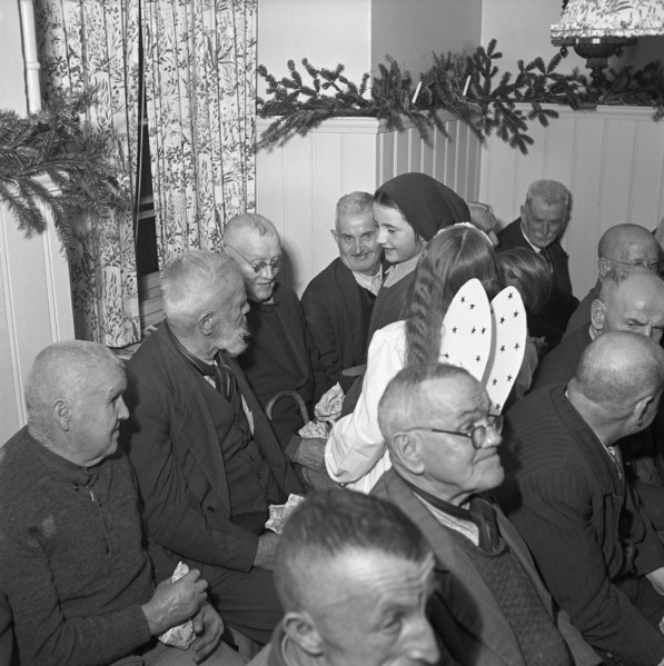 Christmas party, old peoples home Herrliberg 1952.