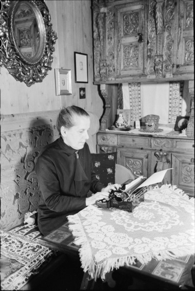 Tina Truog-Saluz, writer, ca. 1950.
