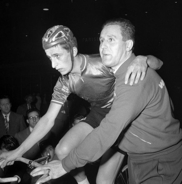 6 Days Race in Zurich: Tom Simpson, ca. 1960.