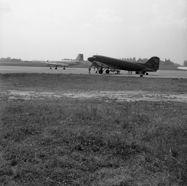 Geneva Summit, russian airplanes in Cointrin,  1955.