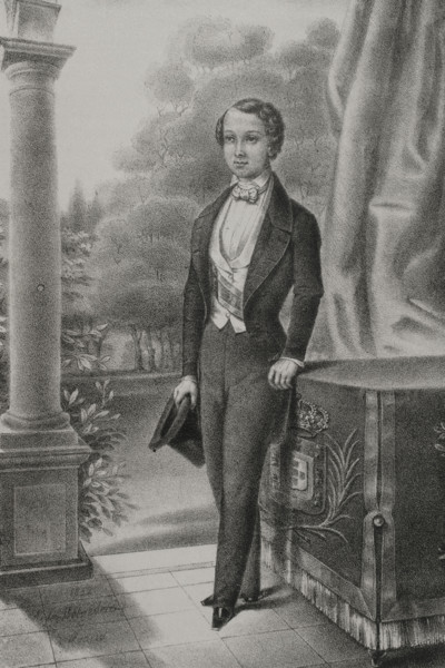 Pedro V of Portugal (1837-1861), so-called the Hopeful. King of Portugal (1853-1861). Portrait as