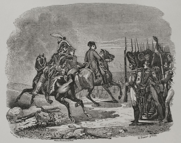 Battle of Jena (14 October 1806). The French army under Napoleon defeated the Prussian troops