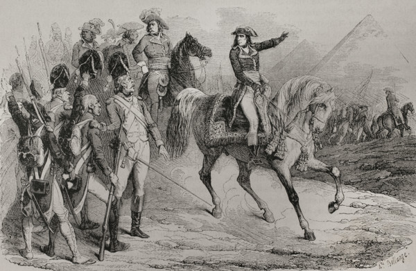 Napoleonic Wars. French Invasion of Egypt (1798-1801). Battle of the Pyramids (21 July 1798). The