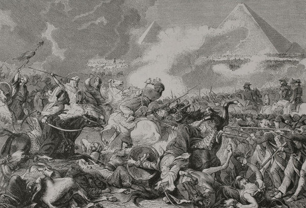 Napoleonic Wars. French Invasion of Egypt (1798-1801). Battle of the Pyramids (21 July 1798). The