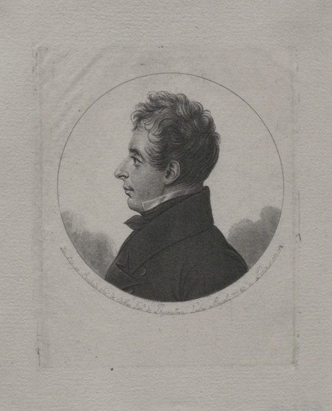 Etienne Bouchardy (1797-1849). French draftsman and engraver. Profile portrait, after 1811.