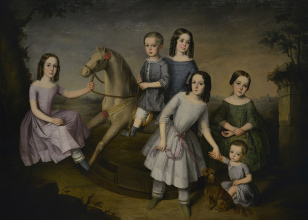 Jose Roldan Martinez (1808-1871). Spanish painter. The children of the Lara family, 1832. Oil on