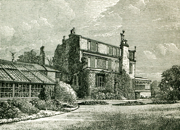 This illustration from John Forster's The Life of Charles Dickens shows the house and conservatory