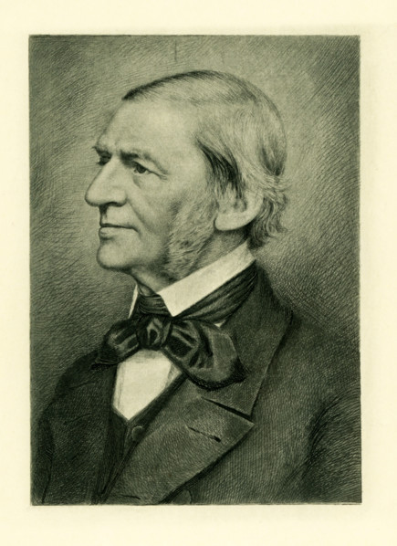 This photogravure of Ralph Waldo Emerson is from an etching by E. Reich and done around 1908.
